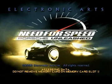 Need for Speed - Porsche Unleashed (US) screen shot title